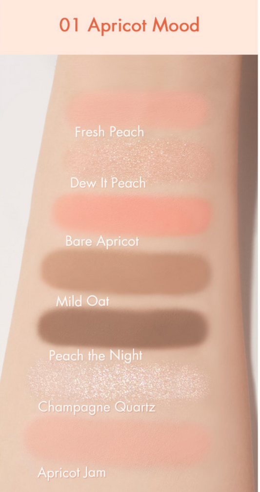 Bare layer palette 01. Apricot Mood