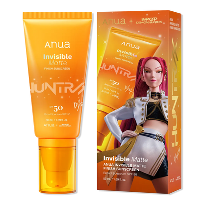 Invisible Matte Finish Sunscreen Kpop Demon Hunters Collaboration