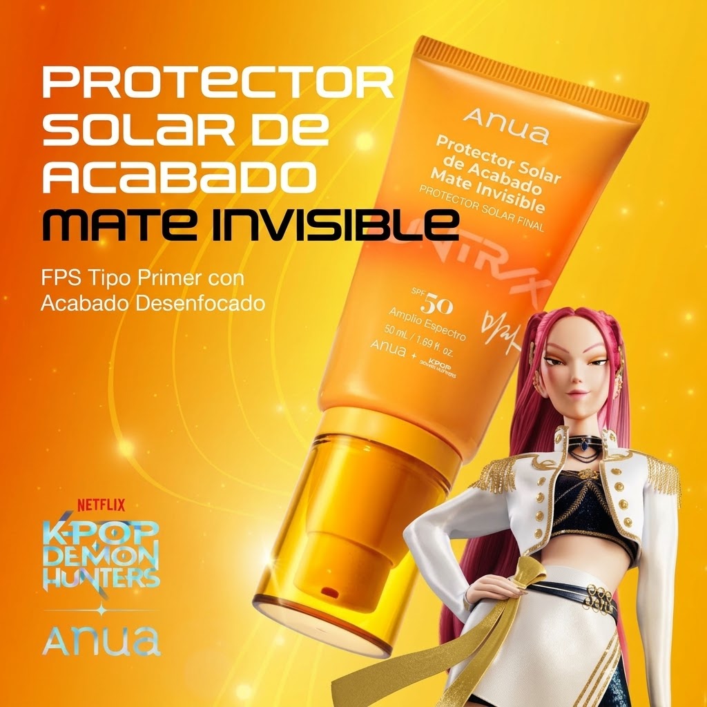 Invisible Matte Finish Sunscreen Kpop Demon Hunters Collaboration