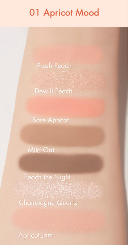 Bare layer palette 01. Apricot Mood